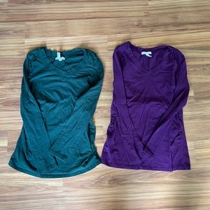 Maternity long sleeve t-shirts